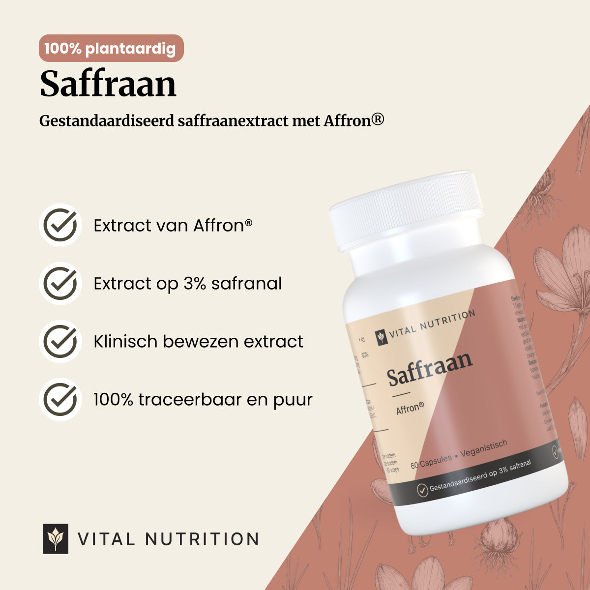 Saffraan productvoordelen - Vital Nutrition