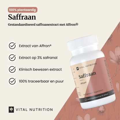 Saffraan productvoordelen - Vital Nutrition