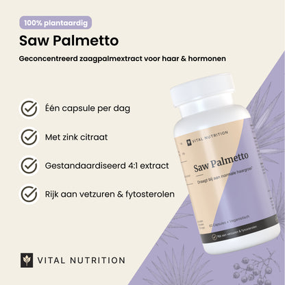Saw Palmetto productvoordelen - Vital Nutrition