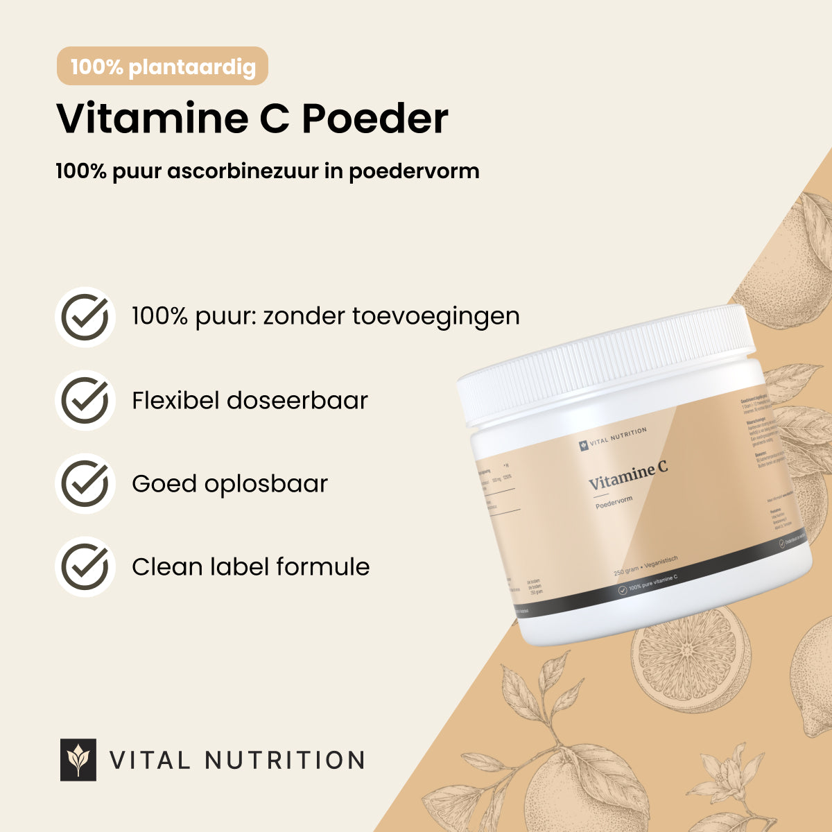 Vitamine C Poeder productvoordelen - Vital Nutrition