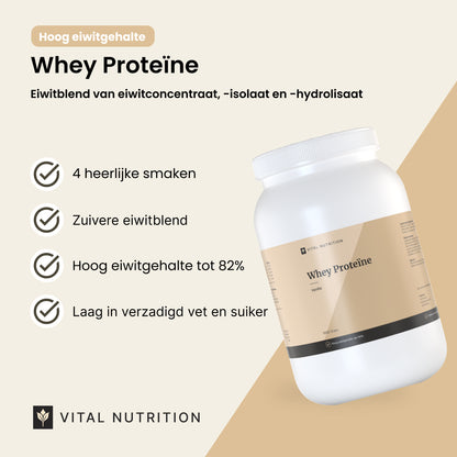 Productvoordelen van Vital Nutrition Whey Proteïne